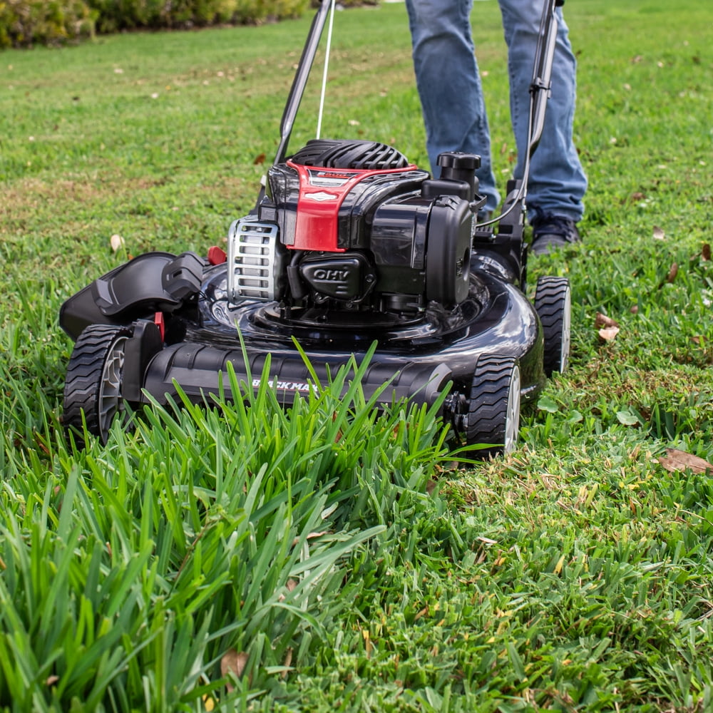 Black Max Push Mower 140cc 500 Series Briggs Stratton Engine Assembled Height 38.6 Weight 54.2 Pounds Walmart