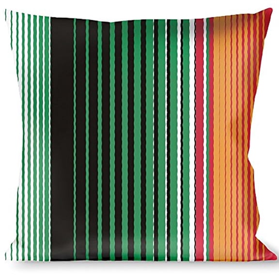 Buckle-Down Throw Pillow - Zarape5 Vertical Multi Color Stripe