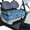 Ocean-125, variant on Flowers Pattern 51" x 31" Golf Cart Seat Protector, Front Bench Cover Fits Most Popular Brands Including Icon & Tomberlin