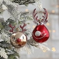 thumbnail image 2 of Set De 8 Bolas Navideñas Irrompibles Para Árbol De Navidad - Bolas Para Rellenar - Dorado Y Rojo, 2 of 5