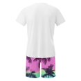 thumbnail image 3 of Mangas de Mano para Hombres, Impresión Hawaiana Suelta Casual, Pantalones Cortos Deportivos de Cintura Elástica Y Set de Blusa, 3 of 5
