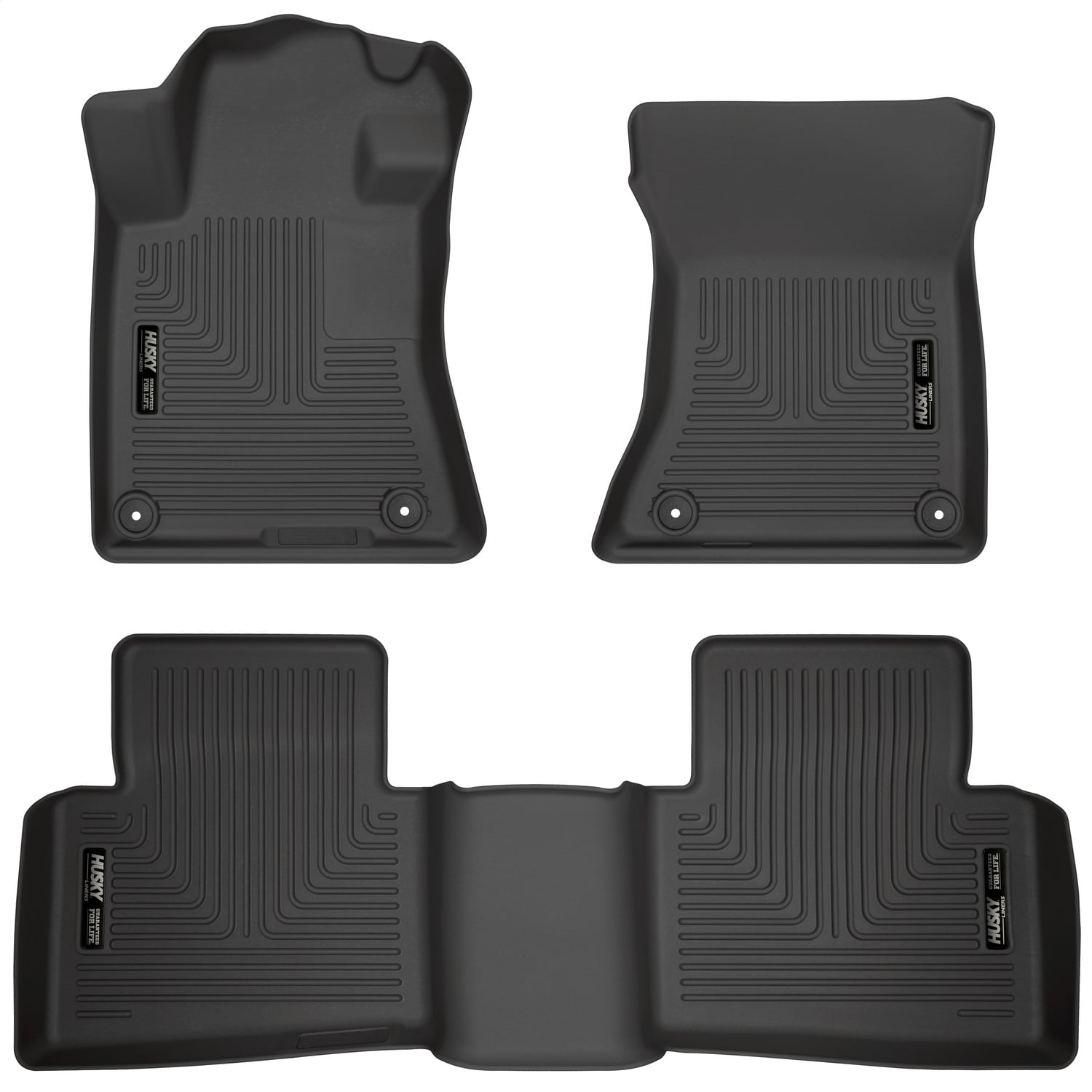 Interior 0004 Tundra Husky Liners Black Front Floor Liners for 0104