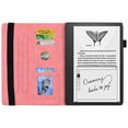 thumbnail image 5 of Case for Amazon Kindle 11th Generation (2022 Release), for Amazon Kindle 6 Inch 2024, Embossed Multi Viewing Angle Stand PU Leather Premium Luxury Slim Cover with Stylus Holder, Pink, 5 of 12