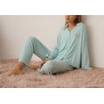 thumbnail image 4 of Richie House Pajamas Women Long Sleeve PJ Set Collar Button-Down Sweat Sleepwear RHW4025, 4 of 7