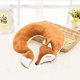 thumbnail image 4 of Almohadas de viaje para niños, almohada en forma de U con dibujos animados de animales y zorros, almohada ergonómica en forma de U para adultos, color naranja, 4 of 4