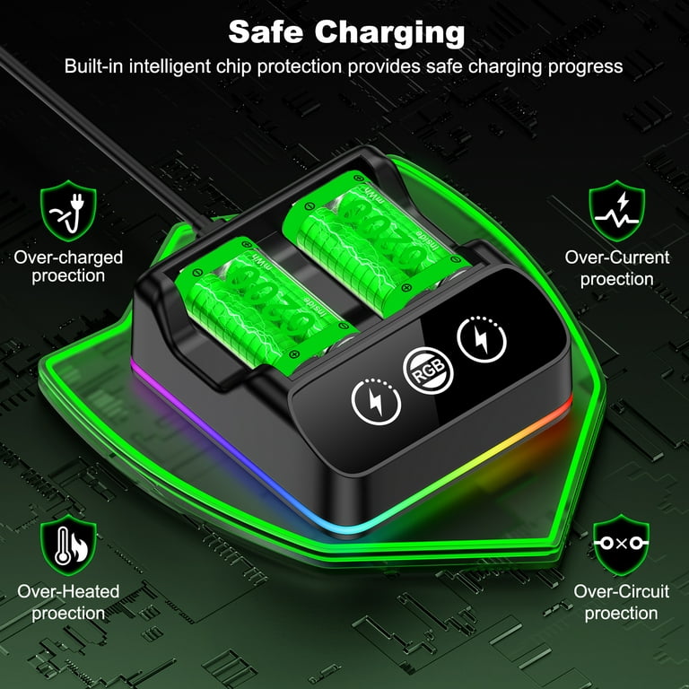 Beboncool 2x6200mWh Xbox Rechargeable Battery Kit photo 2