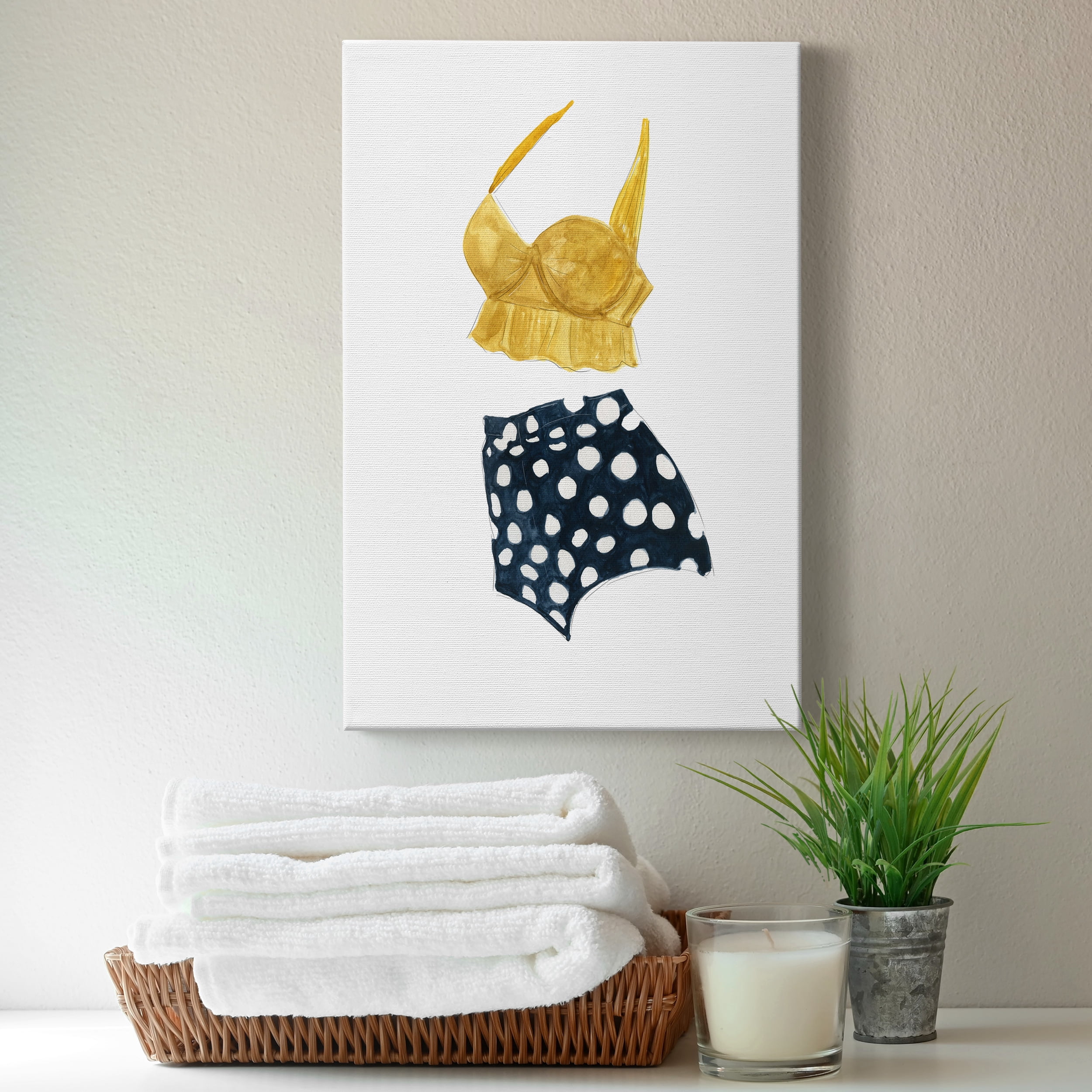 Vintage Swimwear IV Premium Gallery Wrapped Canvas - Ready to Hang - 8 x 12