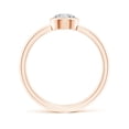 thumbnail image 2 of ANGARA Natural Bezel-Set Diamond Solitaire Engagement Ring in 14K Rose Gold for Women (Size-5.1mm| Color-H| Clarity-SI2) | April Birthstone, Anniversary, Jewelry Gift for Women | Natural Diamond Ring, 2 of 10