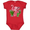 thumbnail image 3 of Inktastic Flamingo with Tropical Flowers Boys or Girls Baby Bodysuit, 3 of 5