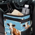 thumbnail image 6 of Cattle Foldable Car Trash Bin with Lid, Leak-proof Mini Garbage Can – Hanging Storage Bag Included, 6 of 6