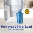thumbnail image 5 of Brita Large 10 Cup Blue Tahoe Water Filter Pitcher with 1 Brita Elite Filter, 5 of 13