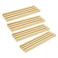 thumbnail image 3 of 4 piezas de bandeja de dominó de madera, soportes para fichas de dominó, regalos, obras de arte, decoración del hogar Sin almohadilla, 3 of 9