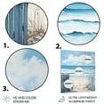 thumbnail image 3 of Designart "Coastal Simplicity Beach Fence II" Nautical & Beach Metal Wall Decor, 3 of 5