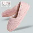 thumbnail image 5 of LongBay Women's Comfy Breathable Memory Foam Closed Back Slippers Cotton House Shoes, 5 of 6