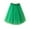 Girl Skirt-Green, variant on KkSLirnhs Free Size Girls' Summer Ruffle Skirt with Bubble Silhouette and Lightweight Lightweight Tutu Toddler Kids Tulle Tiered Mesh Skirt Princess Party Dress Layered Skirt For Little Girls Green