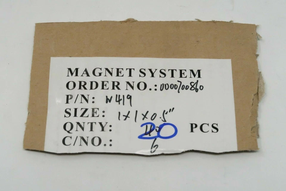 1 Pcs Eclipse Magnetics N419 Neodymium Neo 1.00" X 1.0'' X 0.50" Pltd Magnet