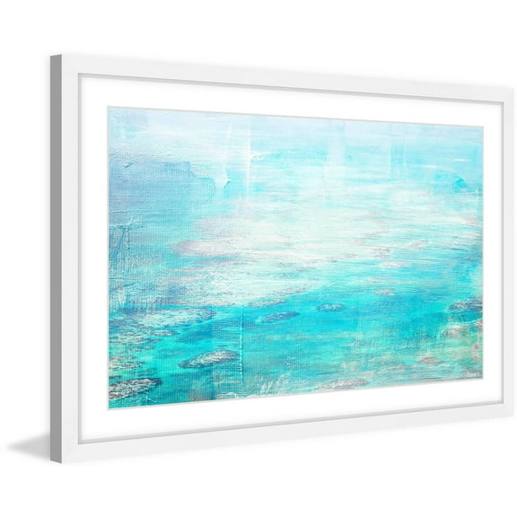 "White Surf" Framed Painting Print