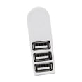 thumbnail image 4 of Hub USB 2,0 de 3 puertos, adaptador de caja divisora de repuestos prácticos giratorios de 270 grados para teclado , Blanco Macarena Concentrador USB, 4 of 7