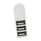 thumbnail image 4 of 3 puertos Mini USB 2.0 Hub Accesorios giratorios de 270 grados para teléfonos con computadora Blanco perfke Concentrador USB, 4 of 7