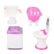 thumbnail image 3 of Juego de baño para casa de muñecas, lavabo en miniatura de simulación, bañera, espejo, lavadora, muebles para casa de muñecas, accesorios, 3 of 5