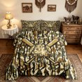 thumbnail image 2 of meiyoeat Rustic Camo Baseball Full Size Comforter Sets for Boys, Grunge Camouflage Bat Bedding Comforter Set, Olive, Black Reversible, 3 Pieces, 1 Comforter and 2 Pillowcases, 2 of 5