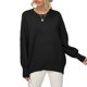 thumbnail image 5 of Puntoco Suéter Mujer Moda Casual Color Sólido Manga Larga Cuello Redondo Suéter Navidad Liquidación Puntoco Puntoco-2356, 5 of 8