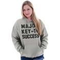 thumbnail image 4 of Major Key Success Motivational Unisex Plus Fleece Graphic Hoodie Brisco Brands 4X, 4 of 5