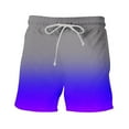 thumbnail image 5 of WAENQINLA Mens Swim Trunks No Mesh Summer Quick Dry Beach Shorts Drawstring Elastic Waist Shorts Lightweight Gradient Shorts, 5 of 9