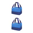 thumbnail image 1 of Jumpingount Fiambrera para mujer, bolsos de lona para exteriores con cremallera, cosméticos, banco de energía para teléfono inteligente, bolsa Azul 2piezas, 1 of 6
