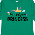 thumbnail image 4 of Inktastic Grandpa's Princess Crown and Flowers Girls Long Sleeve Toddler T-Shirt, 4 of 5
