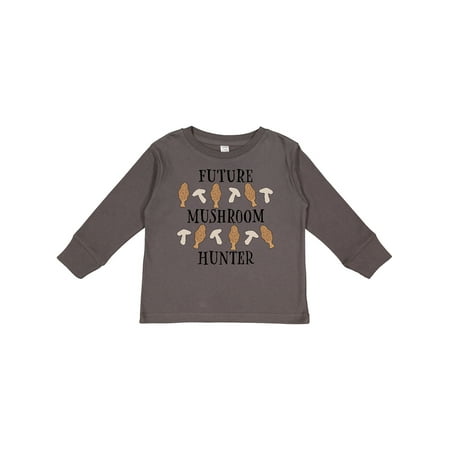 

Inktastic Future Mushroom Hunter- Mushrooms and Morels Gift Toddler Boy or Toddler Girl Long Sleeve T-Shirt