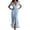 A-Light Blue344, variant on Women's Wrap Tie Maxi Dress Short Sleeve Deep V Formal Party Split Long Dress