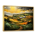 thumbnail image 2 of Designart "Farm Harvest Euphony Pastoral I" Landscapes Floater Framed Wall Decor, 2 of 7