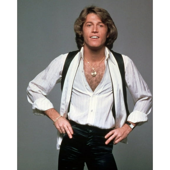 Andy Gibb Hunky Open Shirt With Medallion Pose 24X36 POSTER