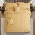 thumbnail image 3 of Blythease Oversized King Bedspread Cotton, Reversible Paisley Pattern Design, Lightweight Bedding Cover, 5 Piece Set, Honey Gold, 3 of 7