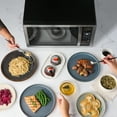thumbnail image 4 of Nostalgia 1.1 cu ft Microwave Oven, 1000W Countertop Microwave Oven with LED Display, Grey, 4 of 7