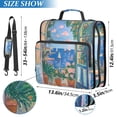 thumbnail image 2 of FORMRS Zipper Binder with Shoulder Strap 2-inch Ring 500 Sheet Capacity File Bag, Sea Window, 2 of 5
