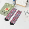 thumbnail image 7 of Pofeuu Hand Drawn Strawberry Print 30cm Socks, Adult Running Hiking Socks for Youth and Adult, 7 of 7