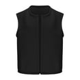 thumbnail image 6 of Yangnuo Womens Casual Fleece Warm Vest Jackets Womens Outwear Sleeveless Jackets Womens Ladies Winter Vests Sleeveless Fleece Jacket Zip Up Warm Drawstring Coat With Pockets Outerwear, 6 of 6