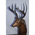 thumbnail image 6 of Nifao Pair of life size deer bronze statue – Garden Outdoor Decor Sculpture, 17"L x 44"W x 52"H, 6 of 12