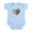 Sky Blue, variant on CafePress - Original Music Heart Treble Clef Art Body Suit - Baby Light Bodysuit, Size Newborn - 24 Months