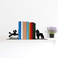 thumbnail image 3 of Handmadetneonsign Custom Poodle Metal Bookends, Dog Name Bookend, Pet Shelf Decor, Modern Bookend 69553, 3 of 5