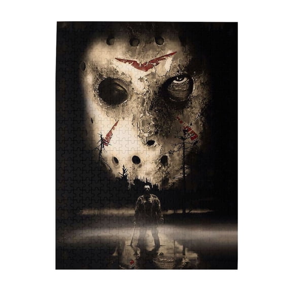 500 Pieces Puzzles Jason Voorhees - Friday The 13th Wooden Puzzle Large Puzzle Game Artwork Family Decorations Unique Puzzle Gift