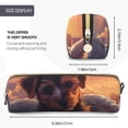 thumbnail image 3 of Balery Puppy Lying On A Cloud Estuche de Lápices de Cuero Impreso, Estuche para Suministros de Arte, Estuche de Lápices con Cremallera, Estuche de Almacenamiento de Papelería, 3 of 7