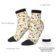 thumbnail image 6 of Pofeuu Bee and Flowers Print 30cm Socks, Adult Running Hiking Socks for Youth and Adult, 6 of 7