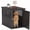 Black, variant on PLAYRANK Large HDPE Weather Resistant Dog Crate for Medium Large Dogs, Ventilated Vertical Slat Pet Kennel with Lockable Door, Waterproof Heavy Duty Indoor Outdoor Dog Cage,Black/Gray.