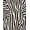 Black, Pattern 2, variant on ODIKA 4'x6' Machine Washable Non-Slip Area Rug, Safari Zebra Wild Black High Traffic Rug, Black, 292807