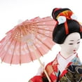 thumbnail image 4 of Japanese Geisha Kimono Dolls Craft Ornaments for Hotel Car Home 12 Inch Dolls, 4 of 8