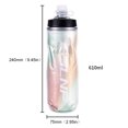 thumbnail image 3 of Botella de agua para bicicleta de 610 ml Hervidor de agua fácil de apretar para exteriores (multicolor), 3 of 5