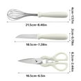 thumbnail image 4 of Kitchen Tool Set with Stand - 5-Piece Kitchen Gadgets Including Scissors, Paring Knife, Whisk, Bottle Opener, and Peeler for Meal Prep, 4 of 9